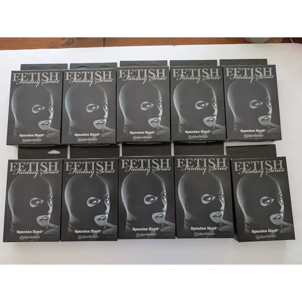 Lot of 10 Pipedream Spandex Hood Black Unisex Mask Bulk Protest Undercover SEO